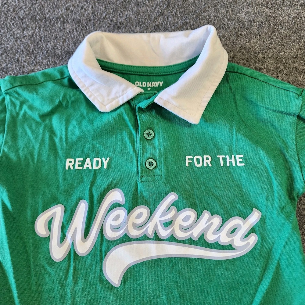 Boy Size 2T Old Navy Green Polo Shirt